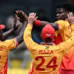 AUS Vs ZIM , 19th Match , Group B , ICC Men's T20 World Cup 2025 : Zimbabwe Registered A Famous Win Over Australia .