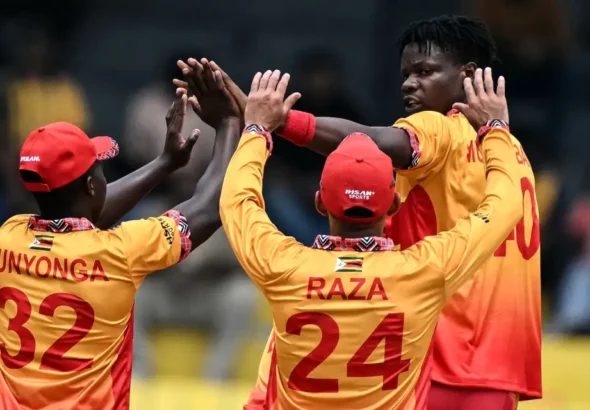 AUS Vs ZIM , 19th Match , Group B , ICC Men's T20 World Cup 2025 : Zimbabwe Registered A Famous Win Over Australia .
