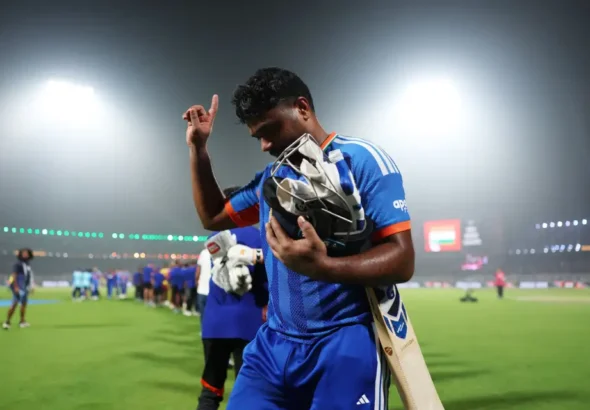 Sanju's Super Chasing Factor Took The Game Away From West Indies As India Reached Semi Final .