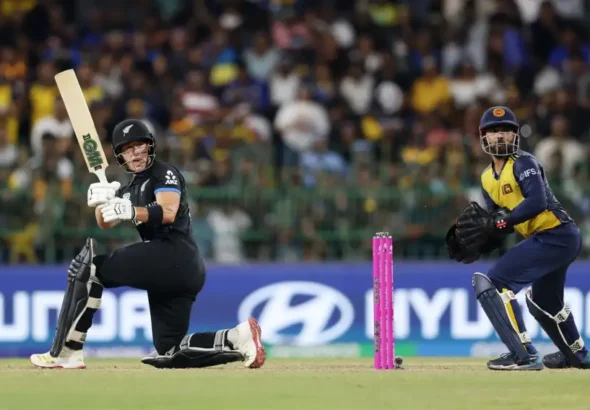 New Zealand Spinners Pushed Sri Lanka Towards the Door Of Elimination .