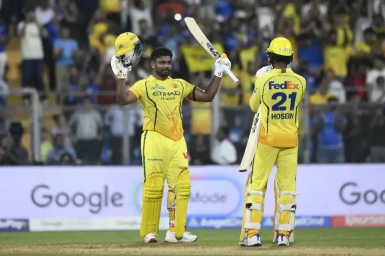 Samson Scores Hundred as Bowlers Dominate Mumbai Indians .