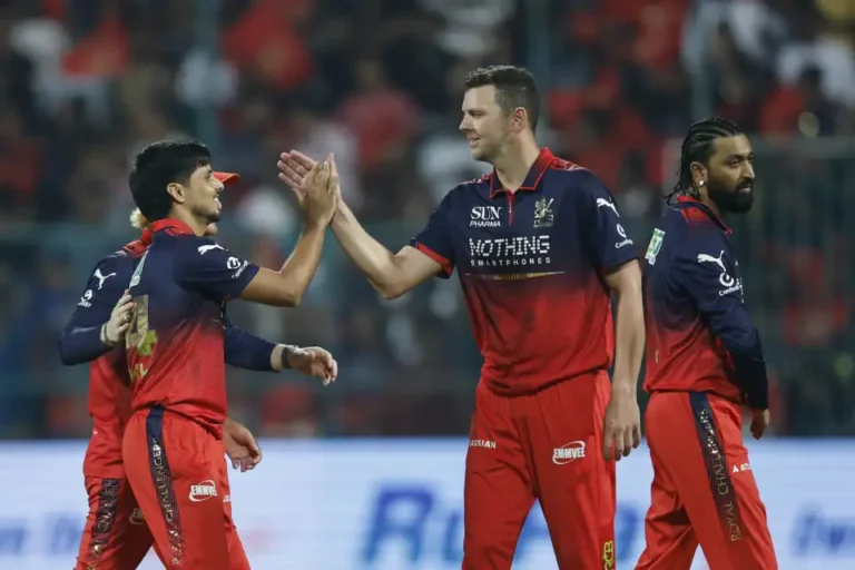 RCB Bowlers Showed No Mercy Against LSG And RCB reached Top Of The Table .