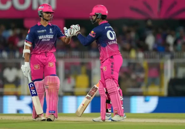 Jaiswal And Sooryavanshi's Super Innings Pushed For Third Consecutive Win .