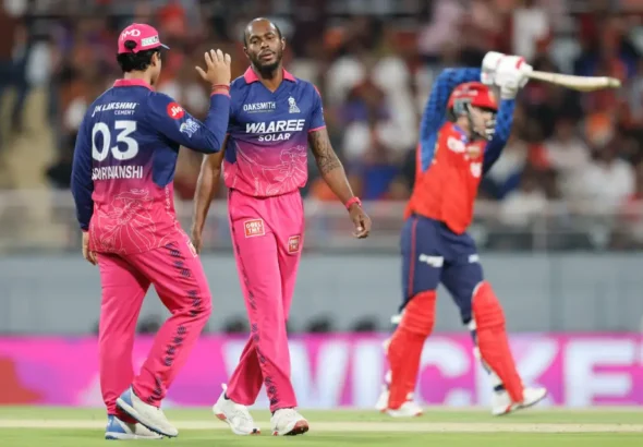 Rajasthan Royals defeat Punjab Kings to end their winning streak .