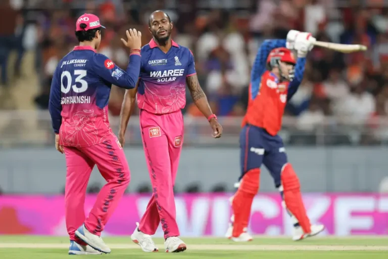 Rajasthan Royals defeat Punjab Kings to end their winning streak .