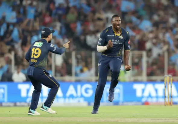 GT secures important win over table toppers Punjab Kings .