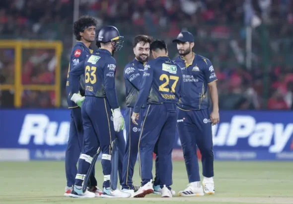 Strong performance by Gujarat Titans against RR boosts team to 2nd spot.