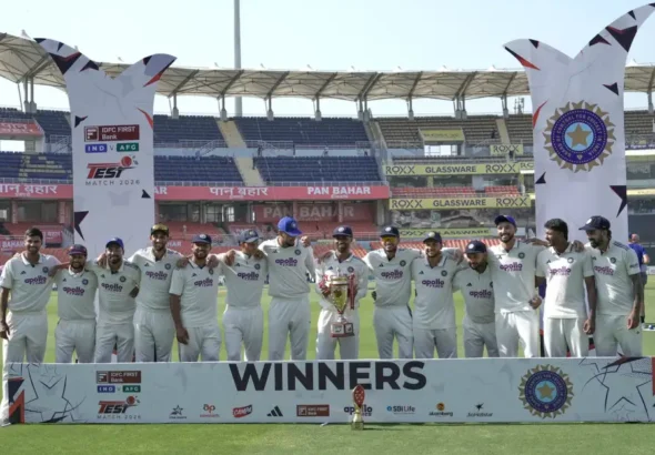 Spinners Help India Secure Historic Innings Win in Test.