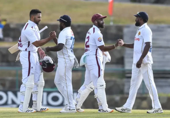 West Indies Celebrate Series Win After Exciting Draw.